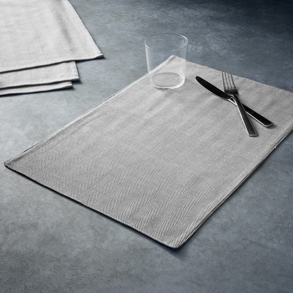 Open Kitchen by Williams Sonoma Herringbone Placemats, Set of 4